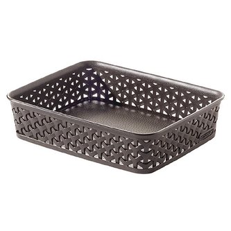 Curver My Style košík styl Rattan, A5 tmavě hnědý