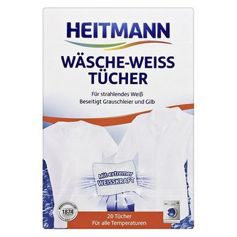 Heitmann ubrousky na bělení prádla při všech teplotách, 20ks Heitmann ubrousky na bělení prádla při všech teplotách, 20ks