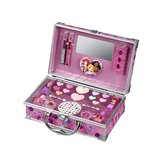 Princezny kufřík s líčením a zrcátkem  (stíny, balzámy,lesky, laky, štětečky)