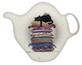 Talířek na čajové sáčky BUG ART KIUB - Kočka na polštářích