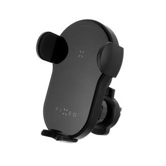 Držák FIXED Matic automatický s rychlým bezdrátovým nabíjením, 15W, černý