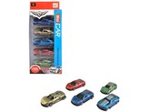 Autíčka 5 ks kovová, zpětný chod