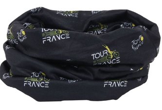 Multifunkční šátek na hlavu Tour de France: Černý (50 x 25 cm)