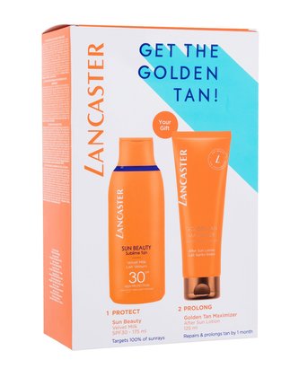Lancaster Sun Beauty mléko na opalování Sun Beauty Sublime Tan Velvet Milk SPF30 175 ml + mléko po opalování prodlužující opálení Golden Tan Maximizer After Sun Lotion 125 ml