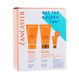 Lancaster Sun Beauty mléko na opalování Sun Beauty Sublime Tan Velvet Milk SPF30 50 ml + tělové mléko prodlužující opálení Golden Tan Maximizer After Sun Lotion 50 ml + pleťové serum prodlužující opálení Golden Tan Maximizer After Sun Serum 3 ml