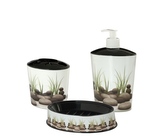 Koupel set kameny mýdlenka dávkovač držák