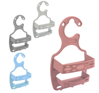 Odkládací držák do koupelny na pověšení-nalepení/modrá,šedá,růžová,bílá/21x11x35cm