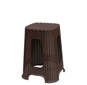 Stolička rattan hnědá 35x35x46cm nosnost 100kg