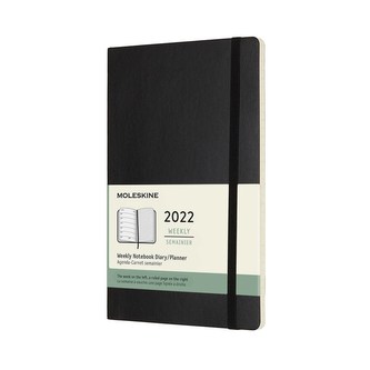 Moleskine Plánovací zápisník 2022 měkký černý L