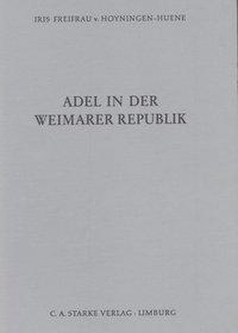 Adel in der Weimarer Republik