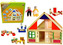 Domeček dřevěný + figurky + vybavení