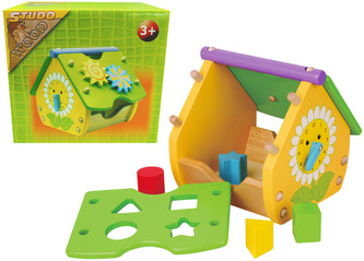 Vkládačka dřevěná domeček