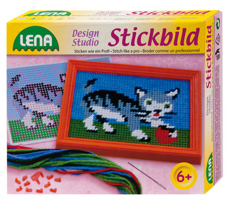 Vyšívací obrázek - kočka