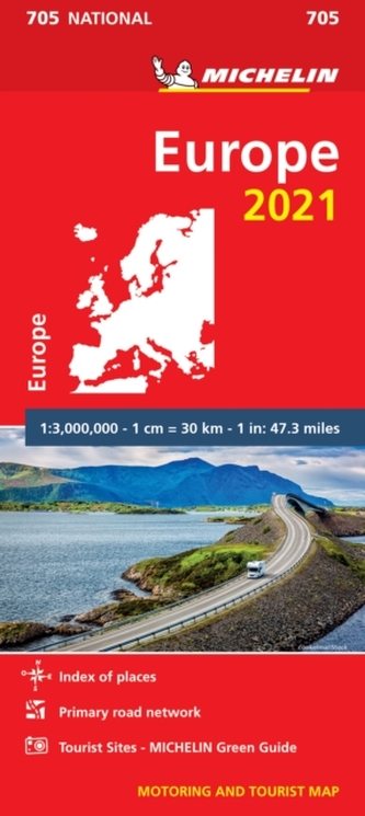 Europe 2021 - Michelin National Map 705