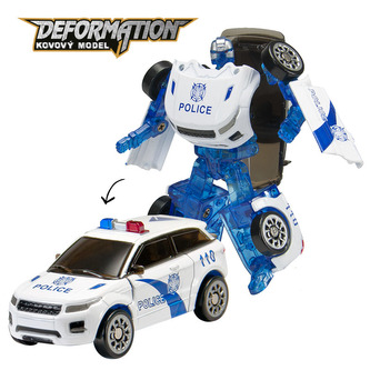 Záhranářské nebo policejní auto Robot car 1:64