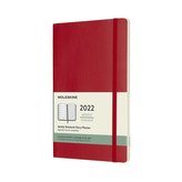 Moleskine Plánovací zápisník 2022 měkký červený L