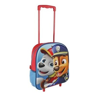 Batoh 3D Tlapková patrola s vysouvací držadlem a kolečky čev