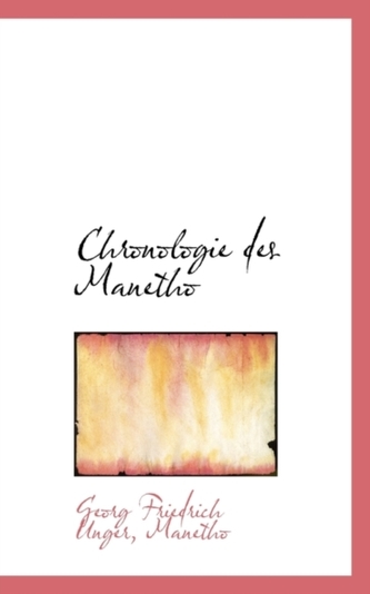 Chronologie Des Manetho