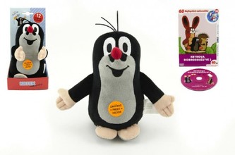 Krtek mluvící plyš 16cm na baterie se zvukem + DVD v krabici