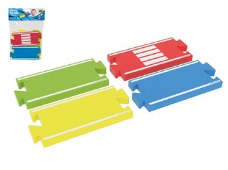 Moje první silnice rovinky pěna 4ks v sáčku 18x27x2cm 0+