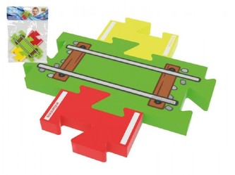 Moje první koleje – přejezd puzzle pěna 3ks v sáčku 18x26cm 0+