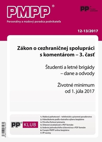PMPP 12-13/2017 Zákon o cezhraničnej spolupráci s komentárom - 3.časť