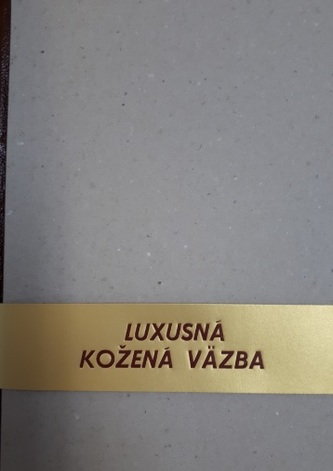 Luxusná kožená väzba - notes A4