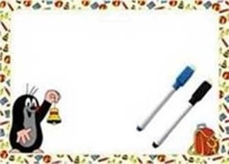 Krtek 3 - Stíratelná tabulka A4