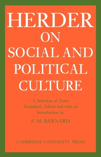 J. G. Herder on Social and Political Culture