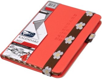 Kalendarz 2022 A6 Tyg. Flamenco pomarańczowy