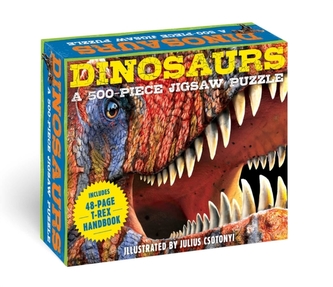 Dinosaurs: 550-Piece Jigsaw Puzzle & Book