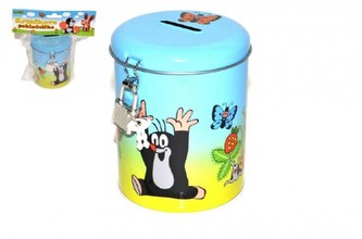 Pokladnička Krtek plech 9x11cm v sáčku