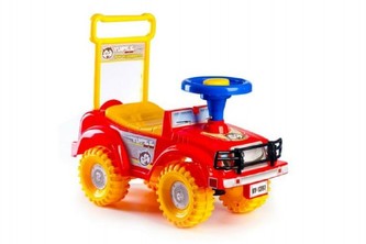 Odrážedlo auto Yupee červené 53,5x48,3x26cm v krabici od 12 do 35 měsíců