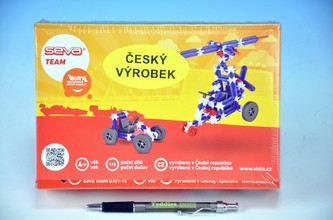 Stavebnice Seva Team plast 196ks v krabici 22x15x6cm