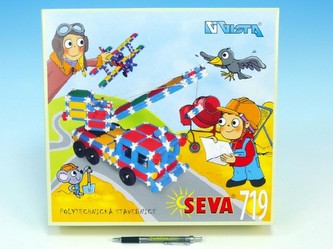 Stavebnice Seva plast 719ks v krabici 35x33x8cm