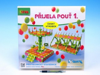 Stavebnice Seva Přijela pouť plast 793ks v krabici 35x33cm