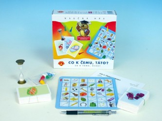 Co k čemu, táto? společenská hra v krabici 20x18cm Co k čemu, táto? společenská hra v krabici 20x18cm