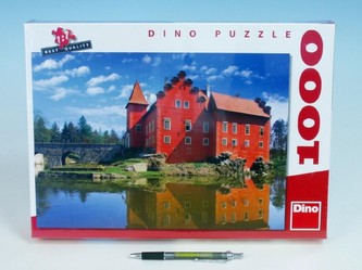 Puzzle Zámek Červená Lhota 66x47cm 1000 dílků v krabici 37x27x5,5cm