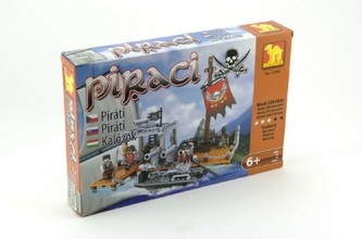 Stavebnice Dromader Piráti 27502 238ks v krabici 32x21,5x5cm