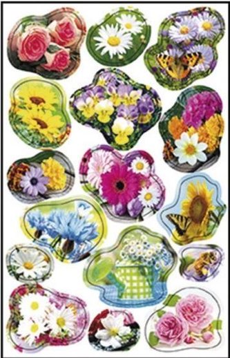 Naklejki A ozdobne Bukiety