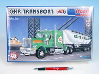 Stavebnice Monti 68 GKR Transport Western star 1:48 v krabici 32x20,5x7,5cm
