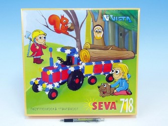 Stavebnice Seva plast 718ks v krabici 35x33x8cm