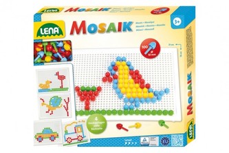 Mozaika klobouček 1cm hladký 100ks v krabici 33x24x3,5cm