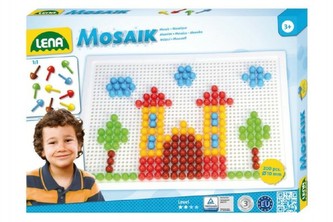 Mozaika klobouček 1cm hladký 200ks v krabici