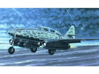 Model Messerschmitt Me262 B-1a/U1 14,7x17,4cm v krabici 25x14,5x4,5cm Model Messerschmitt Me262 B-1a/U1 14,7x17,4cm v krabici 25x14,5x4,5cm