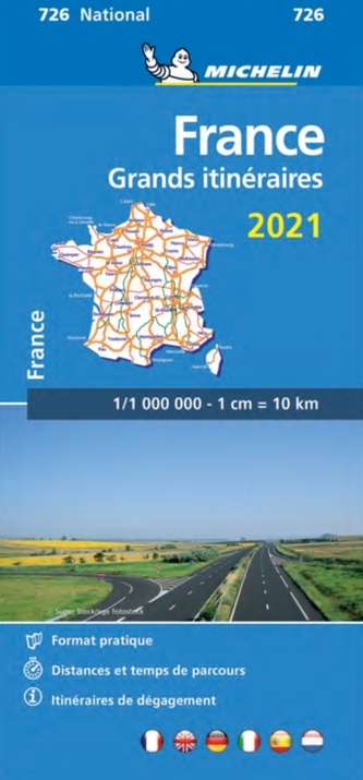 France Route Planning 2021 - Michelin National Map 726