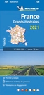 France Route Planning 2021 - Michelin National Map 726