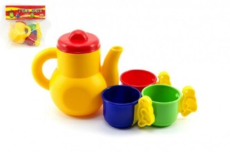 Nádobí - Čajová sada plast v sáčku 20x13x5xcm