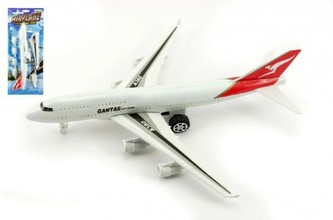 Letadlo plast 46cm na zpětné natažení na kartě