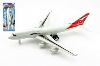 Letadlo plast na zpětné natažení 30cm na kartě